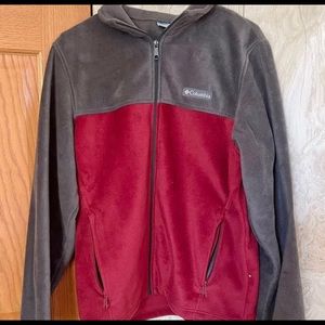 Mens Columbia Full Zip Fleece Jacket Size M